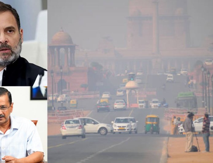 டெல்லி காற்று மாசு குறித்து நாடாளுமன்றத்தில் விவாதிக்க வேண்டும் : ராகுல் காந்தி வலியுறுத்தல்