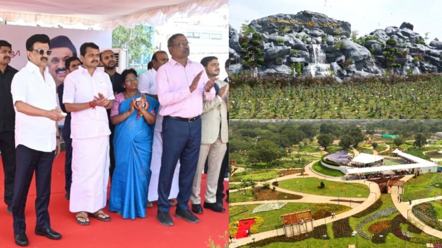 கோவை செம்மொழி பூங்கா : முதல்வர் ஸ்டாலின் திறந்து வைத்தார்