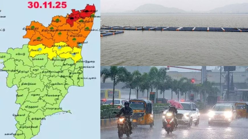 சென்னையை நெருங்கும் டிட்வா புயல் - 9 மாவட்டங்களுக்கு நாளை ஆரஞ்ச் அலர்ட் : 2 துறைமுகங்களில் 5 ம் எண் புயல் எச்சரிக்கை கூண்டு ஏற்றம்