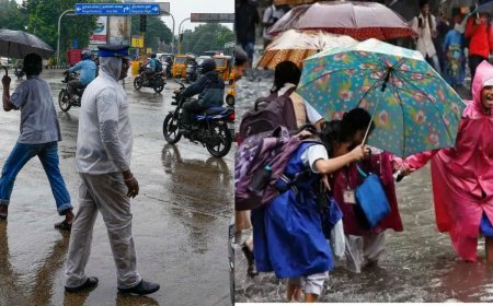 சென்னையில் கனமழை : பள்ளி, கல்லூரிகளுக்கு அரை நாள் விடுமுறை ?