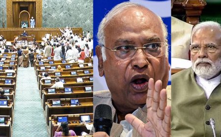 பிரதமர் மோடிக்கு காங்கிரஸ் தலைவர் கார்கே பதிலடி : நாடாளுமன்றத்தில் எதிர்கட்சிகள் அமளி அவை ஒத்திவைப்பு