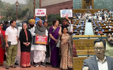 2-வது நாளாக அமளி : நாடாளுமன்றம் முடங்கியது: அவைக்கு வெளியே எதிர்கட்சி எம்பிக்கள் போராட்டம்