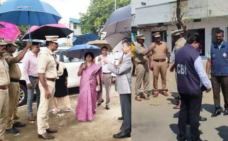 கரூர் கூட்ட நெரிசல் : சம்பவ இடத்தை நேரில் ஆய்வு செய்த உச்சநீதிமன்ற கண்காணிப்புக்குழு