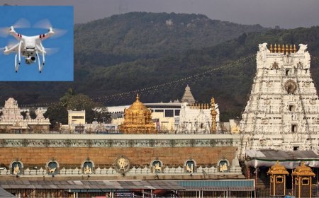 திருப்பதி கோவிலை டிரோன் மூலம் நோட்டமிட்ட வெளிநாட்டவர் இருவர் கைது 