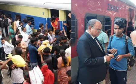 என்னது ! ரயிலில் ராமேஸ்வரம் வந்த உ.பி. பக்தர்கள் 300 பேர் டிக்கெட் எடுக்கலயா..!!