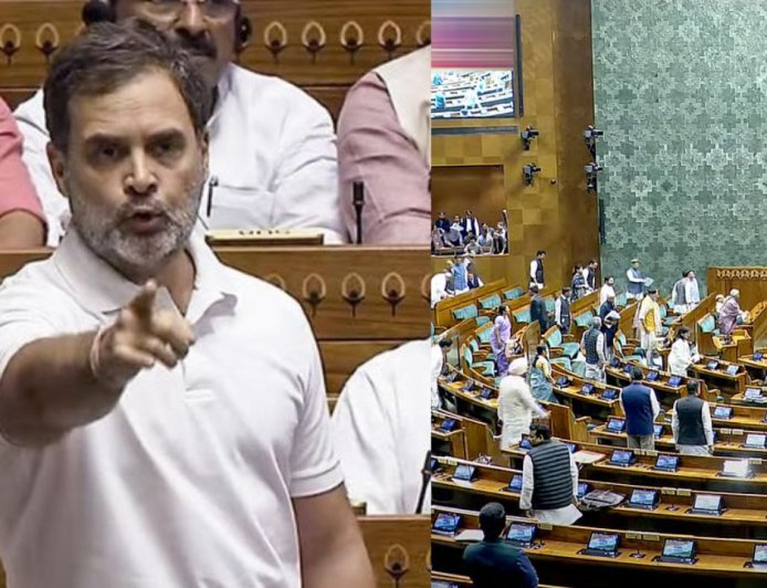 ஆளும் பாஜக தேச விரோதச் செயலில் ஈடுபடுகிறது : ராகுல்காந்தி குற்றச்சாட்டு 