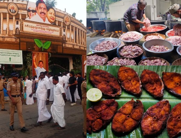 அதிமுக பொதுக்குழு சாப்பாடு மெனு: 10 ஆயிரம் பேருக்கு மட்டன் பிரியாணி, வஞ்சிரம் மீன் வறுவல், முட்டை மசாலா சுடசுட ரெடி 