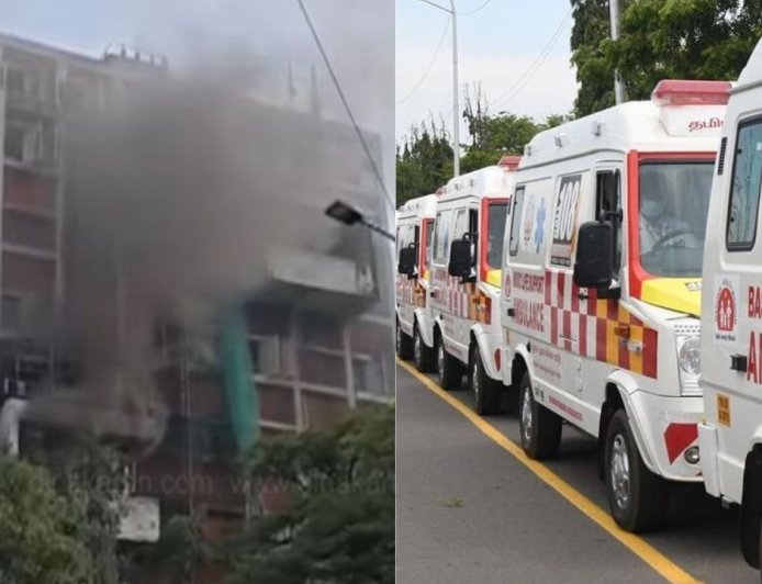 பிஎஸ்என்எல் அலுவலகத்தில் தீ விபத்து: 108 இலவச ஆம்புலன்ஸ் சேவை, மின்வாரிய இணையதளம் முடக்கம்