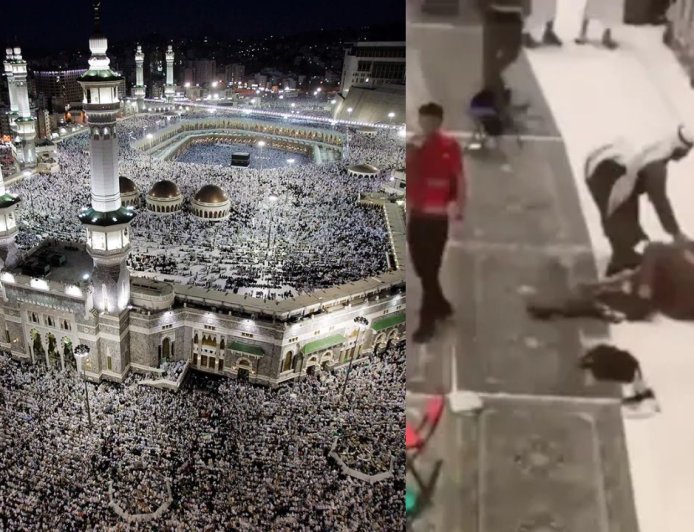 இஸ்லாமியர்கள் புனித தலம் மக்காவில் தற்கொலை முயற்சி : இணையத்தில் வைரலாகும் அதிர்ச்சி வீடியோ