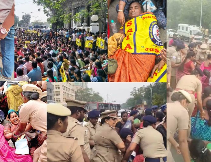 ஆர்ப்பாட்டங்களால் தவிக்கும் தலைநகர் சென்னை: அறிவாலயத்தை முற்றுகையால் பரபரப்பு, போலீஸ் குவிப்பு 