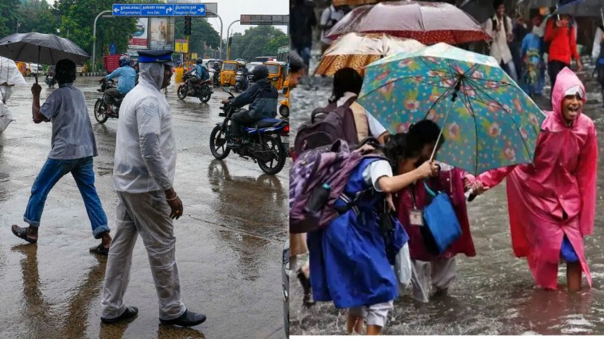 சென்னையில் கனமழை : பள்ளி, கல்லூரிகளுக்கு அரை நாள் விடுமுறை ?