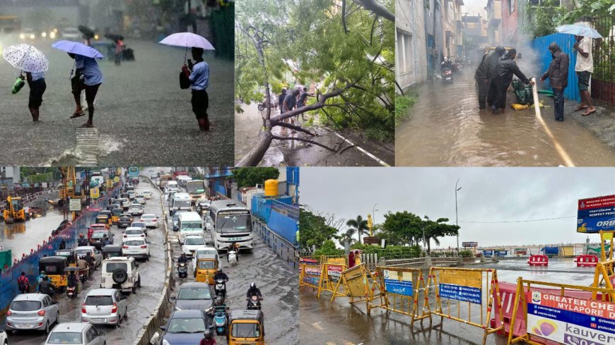 சென்னைக்கு ரெட் அலர்ட் - வானிலை மையம் : சாலைகளில் மழைநீர் தேக்கம்: வீடுகளில் முடங்கிய மக்கள் : இயல்பு வாழ்க்கை பாதிப்பு