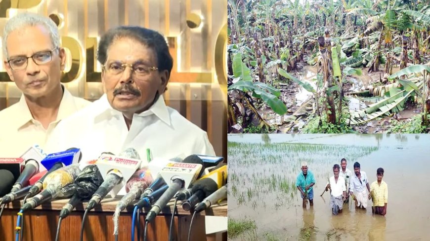 மழையால் பாதிக்கப்பட்ட பயிர்களுக்கு ஹெக்டேருக்கு ரூ.20,000 நிவாரணம் வழங்கப்படும்: தமிழக அரசு அறிவிப்பு
