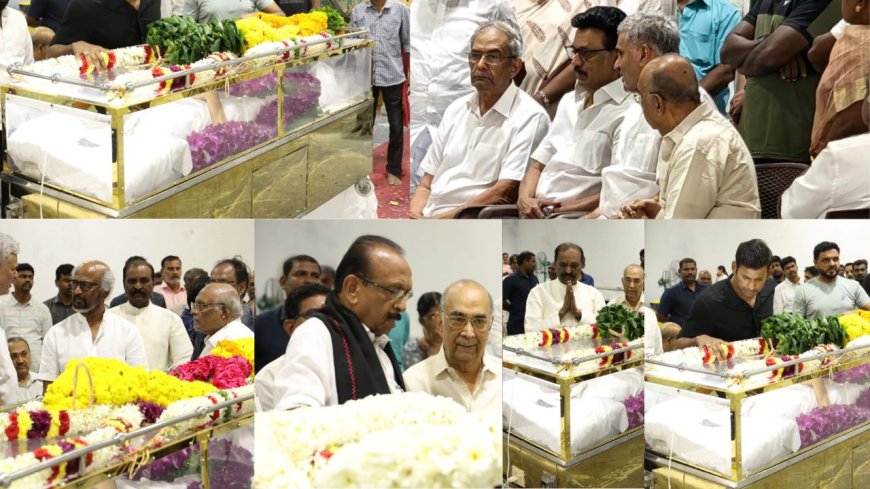 ஏவிஎம் சரவணன் இன்று காலமானார்: முதல்வர் உள்பட அரசியல் தலைவர்கள் இரங்கல்