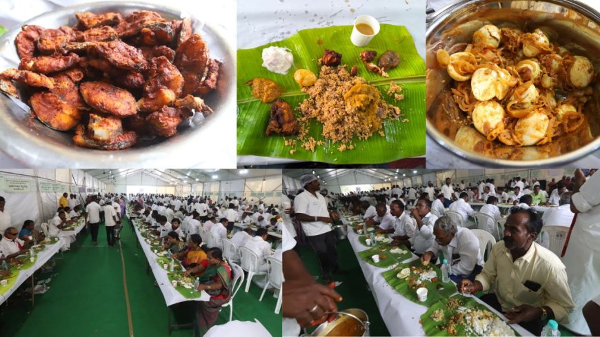 அதிமுக பொதுக்குழு சாப்பாடு மெனு: 10 ஆயிரம் பேருக்கு மட்டன் பிரியாணி, வஞ்சிரம் மீன் வறுவல், முட்டை மசாலா சுடசுட ரெடி 