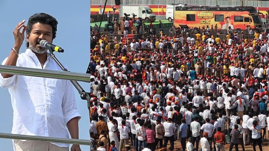 திமுக தீயசக்தி - தவெக தூய சக்தி : ஈரோட்டில் ஸ்டாலின் மீது  விஜய் அட்டாக்