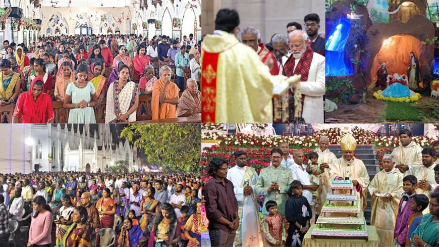 உலகம் கிறிஸ்துமஸ் பண்டிகை கோலாகலம் : தேவாலயங்களில் சிறப்பு பிரார்த்தனை: கிறிஸ்துவமக்கள் திரளாக பங்கேற்பு 