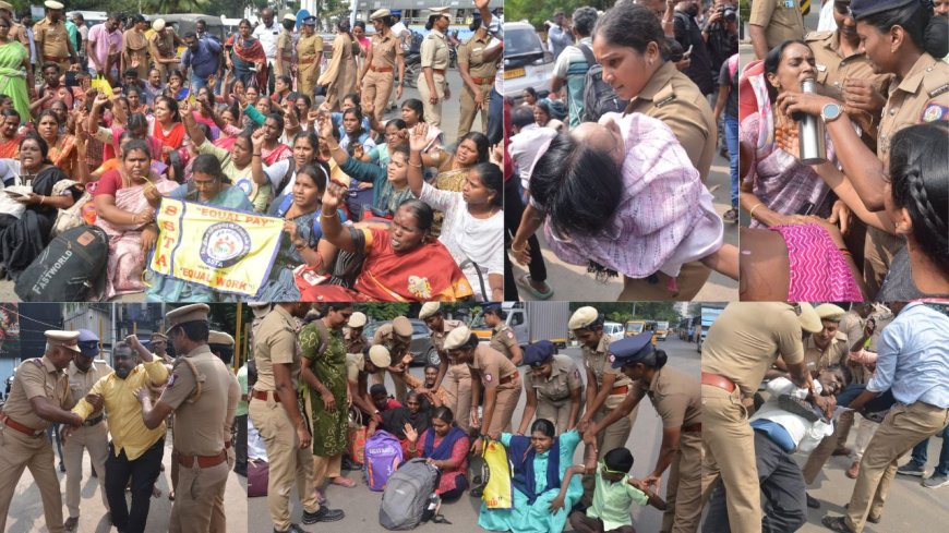 முற்றுகை போராட்டத்தில் ஈடுபட்ட இடைநிலை ஆசிரியர்கள் வலுக்கட்டாயமாக கைது 