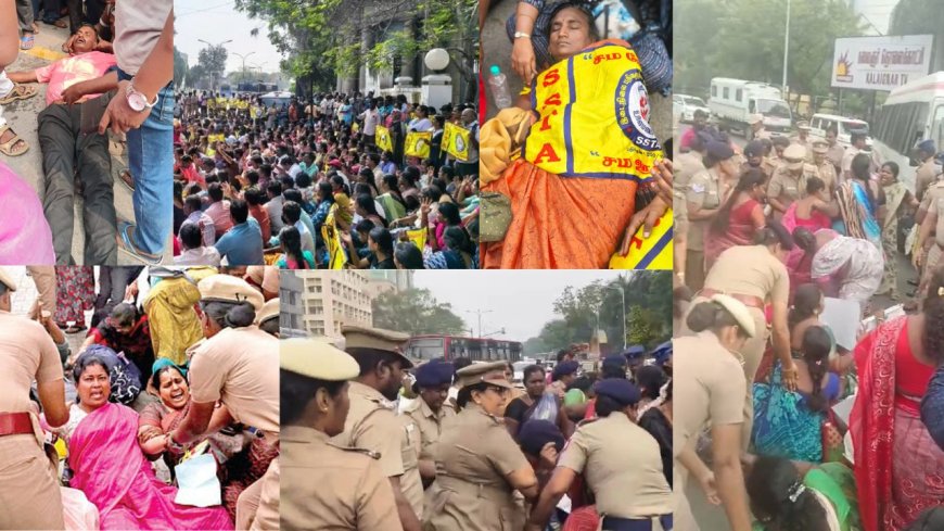 ஆர்ப்பாட்டங்களால் தவிக்கும் தலைநகர் சென்னை: அறிவாலயத்தை முற்றுகையால் பரபரப்பு, போலீஸ் குவிப்பு 