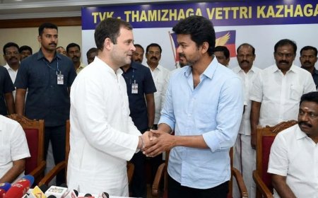 ஜனநாயகன் சென்சார் விவகாரம்:விஜய்க்கு ஆதரவாக ராகுல்காந்தி எக்ஸ் பதிவு 