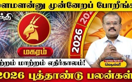 2026 புத்தாண்டுப் பலன்கள்! இன்றைய தினம் மகரம் ராசி 