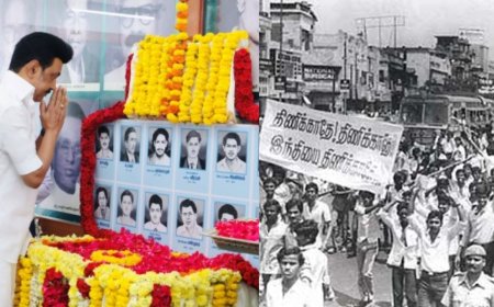 ஜனவரி 25 வீரவணக்க நாள் பொதுக்கூட்டம்: காஞ்சிபுரம் பொதுக்கூட்டத்தில் ஸ்டாலின் பங்கேற்பு