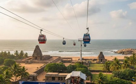 சுற்றுலா பயணிகளுக்கு ஹாப்பி நியூஸ்: மாமல்லபுரத்தில் விரைவில்  ரோப் கார் சேவை 