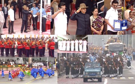 77-வது குடியரசு தினம்: ஆளுநர் ஆர்.என்.ரவி தேசிய கொடி ஏற்றினார் 