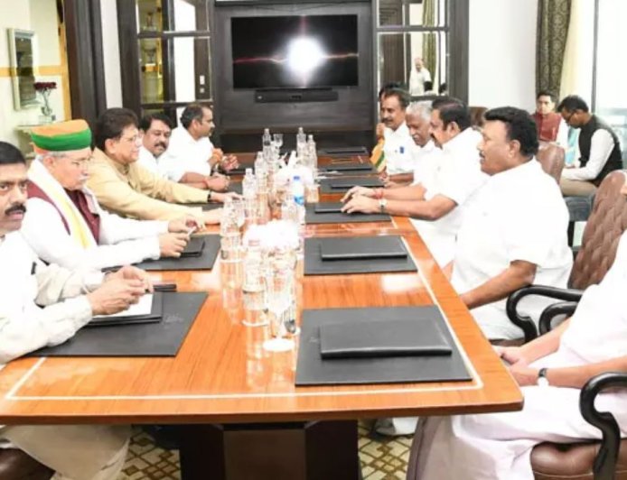 பியூஷ் கோயல் நாளை  தமிழகம் வருகை: பாஜக தொகுதி எண்ணிக்கை முடிவாக வாய்ப்பு?