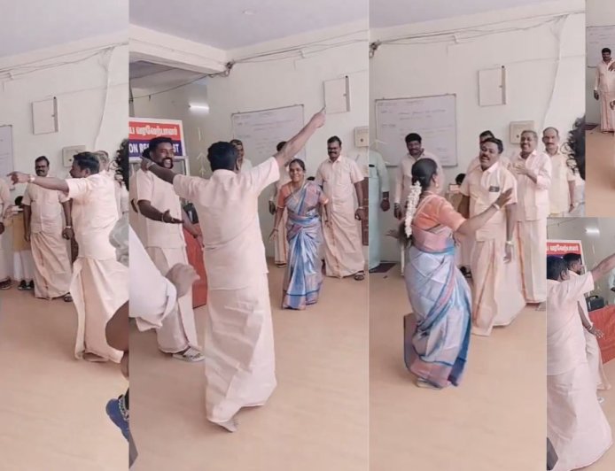 போலீஸ் ஸ்டேஷனில் பொங்கல் கொண்டாட்டம்: குத்தாட்டம் போட்ட  23 போலீசார் டிரான்ஸ்பர் 