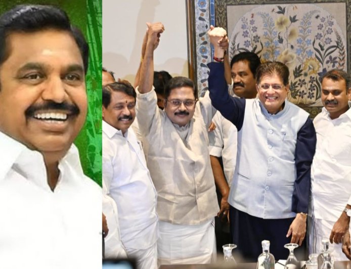 தமிழக அரசியலில் புதிய ட்வீஸ்ட் : என்டிஏ கூட்டணியில் அமமுக: தினகரனை வரவேற்ற எடப்பாடி 