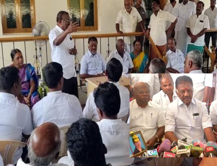 ஆதரவாளர்கள் கூட்டத்தில் சலசலப்பு,துண்டு சீட்டில் கருத்துக்கேட்பு:முடிவெடுக்க முடியாமல் ஓபிஎஸ் திணறல்