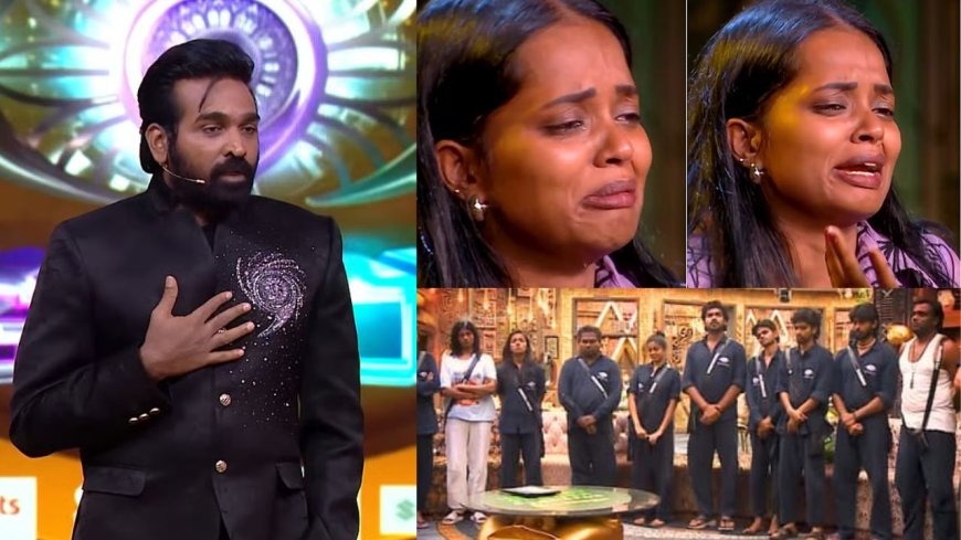 பிக்பாஸ் நிகழ்ச்சிக்கு மனித உரிமை மீறல், சாப்பாடு போடுவது இல்லை : நடிகர் விஜய்சேதுபதி மீது போட்டியாளர் நந்தினி சரமாரி குற்றச்சாட்டு 