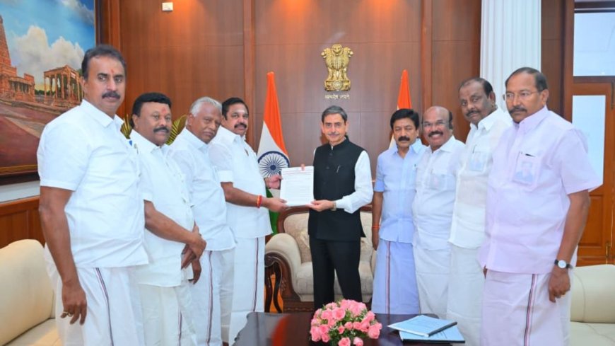 ரூ 4 லட்சம் கோடி ஊழல்: ஆளுநர் சந்தித்து திமுக மீது எடப்பாடி பழனிசாமி புகார் மனு