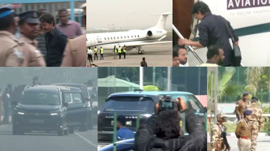 கரூர் சம்பவம்: டெல்லி சிபிஐ அலுவலகத்தில் விஜய் நேரில் ஆஜர்: விசாரணை தொடங்கியது 