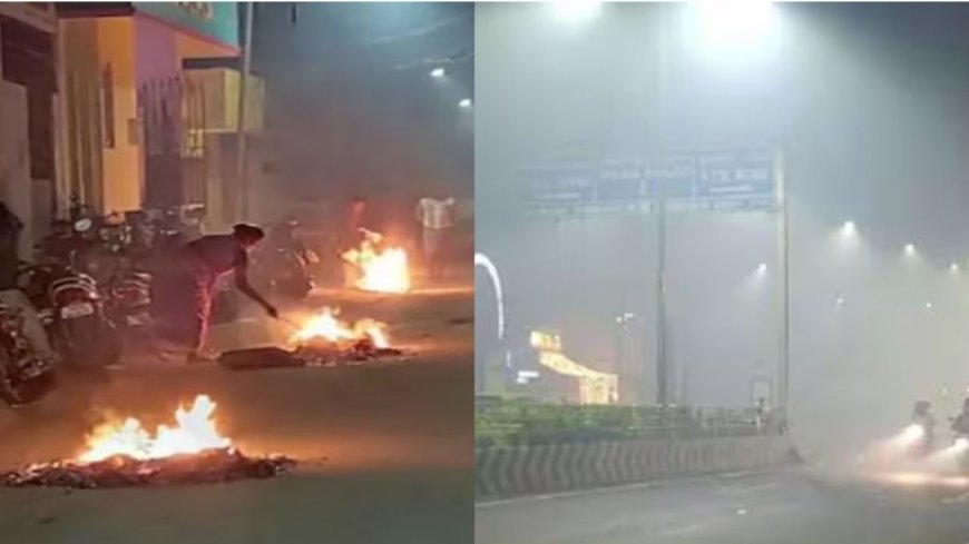 போகியால் புகைமூட்டமான தலைநகர் சென்னை: 9 விமானங்கள் ரத்து: பயணிகள் அவதி 