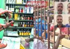 மதுபாட்டில்களை பதுக்கி சட்டவிரோதமாக விற்பனை செய்த போலீஸ் உள்பட 4 பேர் கைது 