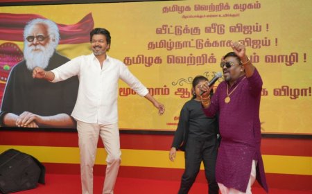 பவள விழா பாப்பா, பழைய டப்பா, அநீதி, அராஜகம், தில்லுமுல்லு: திமுக மீது விஜய் சராமரி அட்டாக்