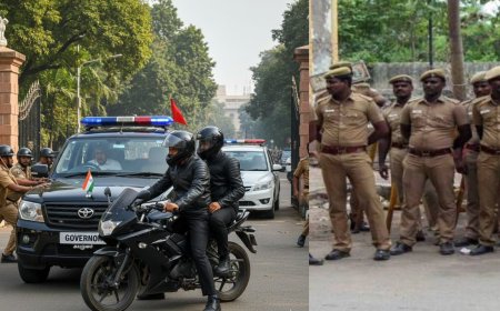 ஆளுநர் காரை பைக்கில் பின் தொடர்ந்த இளைஞர்களால் பரபரப்பு:போலீசார் தீவிர விசாரணை 