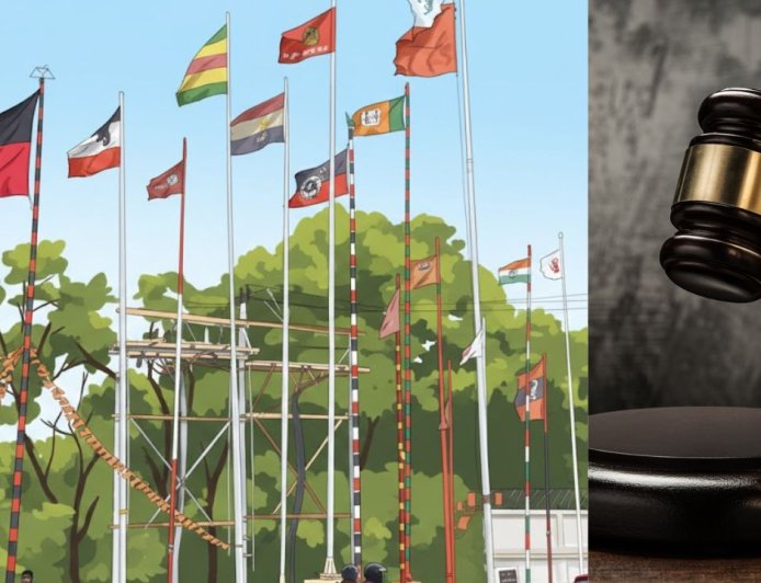 அரசியல் கொடிக்கம்பங்கள் அகற்றம்: 13 மாவட்ட கலெக்டர்களுக்கு நீதிமன்றம் உத்தரவு