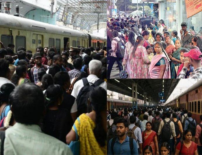 எழும்பூர் புறநகர் ரயில் சேவை மேலும் குறைப்பு: 5-வது நாளாக பயணிகள் கடும் அவதி
