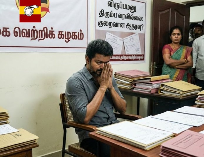 " விருப்ப மனு பத்தி கேட்காதீங்க"விற்றது 50 ஆயிரம் திரும்ப வந்தது 4700: தவெக தலைமை புலம்பல்