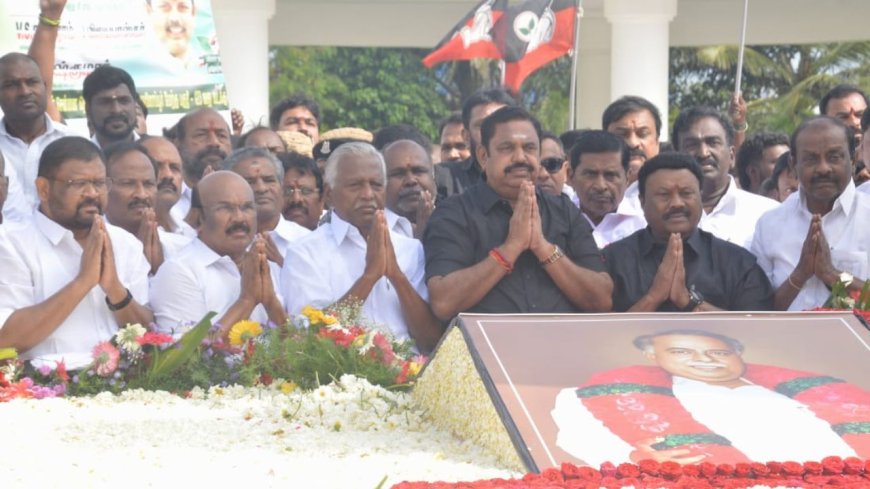 அரசியலின் துருவ நட்சத்திரம் பேரறிஞர் அண்ணா: எடப்பாடி பழனிசாமி புகழாரம்