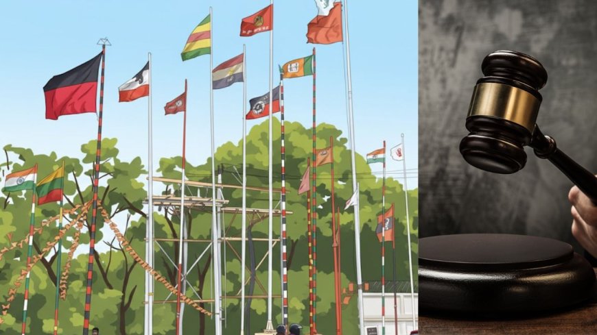 அரசியல் கொடிக்கம்பங்கள் அகற்றம்: 13 மாவட்ட கலெக்டர்களுக்கு நீதிமன்றம் உத்தரவு