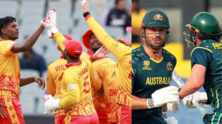 டி20 உலகக்கோப்பை கிரிக்கெட்: ஆஸ்திரேலியாவை அலற விட்ட ஜிம்பாப்வே, 23 ரன்கள் வித்தியாசத்தில் அசத்தல் வெற்றி 