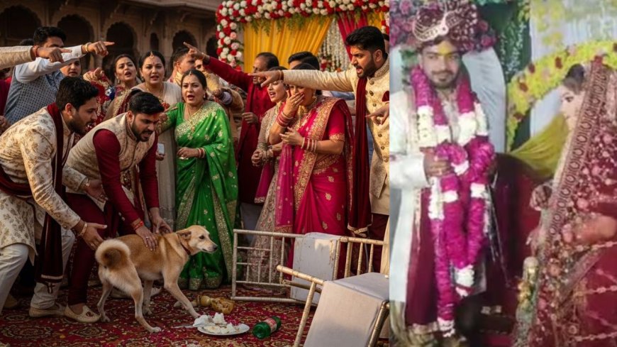 செல்ல நாயை அடித்ததால் திருமணத்தை நிறுத்திய மணப்பெண்: அடிதடி,ரகளை,மண்டை உடைப்பு கலவரமான கல்யாண மண்டபம் 