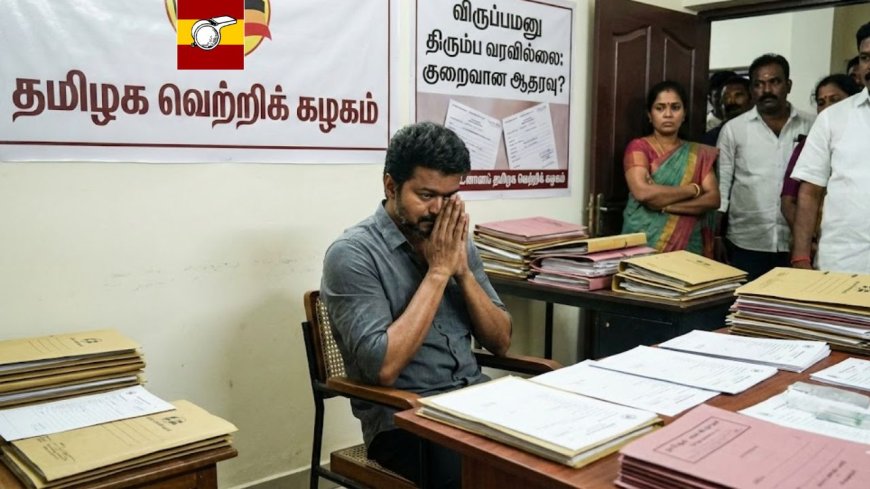 " விருப்ப மனு பத்தி கேட்காதீங்க"விற்றது 50 ஆயிரம் திரும்ப வந்தது 4700: தவெக தலைமை புலம்பல்