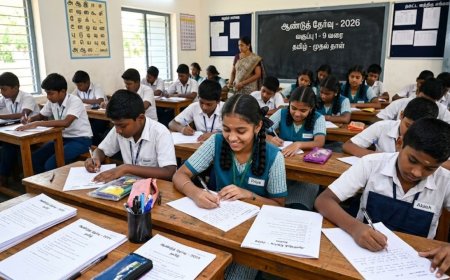 1 முதல் 9-ம் வகுப்பு ஆண்டுத் தேர்வு தேதி அறிவிப்பு ?: பள்ளி கல்வித்துறை   சொன்ன அப்டேட்