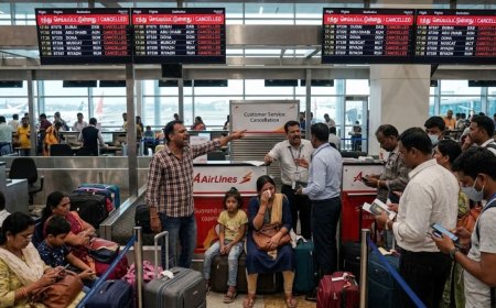 இந்தியாவில் 4 நாட்களில் 1,400 விமானங்கள் ரத்து: மத்திய கிழக்கு நாடுகளுக்கு செல்ல முடியாமல் பயணிகள்  தவிப்பு