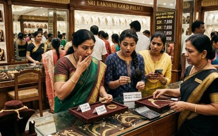 வார கடைசியில் ஷாக் நியூஸ் : தங்கம் சவரனுக்கு ரூ.720 உயர்வு 